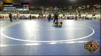 70 lbs Quarterfinal - Kyson Sides, WTC vs Cage Daugherty, Standfast
