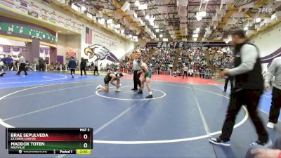 165 Boys Quarterfinal - Maddox Toten, Holtville vs Brae Sepulveda, La Costa Canyon