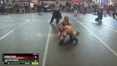 100 lbs Semifinal - Logan Tebo, Beavercreek Youth Wrestling vs JaeVion White, JPW