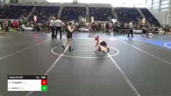 61 lbs Consi Of 8 #2 - Landon Lantry, HotShots Wrestling vs Zachary Tirapelle, The Club