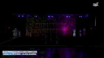 Biron Elite Cheer - Aloha Sharks [2025 L1.1 Junior - PREP - D2 Day 1] 2025 Cheer Power Holiday Showdown Houston