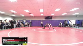 113 lbs Cons. Round 3 - Dhanu Senthilkannan, Cordova vs Maddox Hooper, Fairview