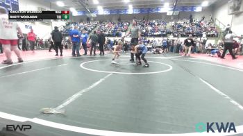 52 lbs Quarterfinal - Kingston Warrior, Wagoner Takedown Club vs Rhett Woolman, Tiger Trained Wrestling