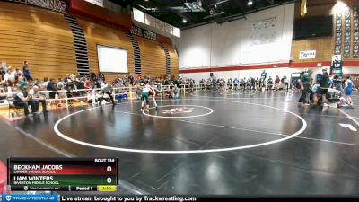 91 lbs Round 2 - Beckham Jacobs, Lander Middle School vs Liam Winters, Riverton Middle School