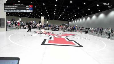 130 lbs Champ. Round 5 - Reagan Gordon, Ranger 47 vs Willow Welch, Moore High Wrestling