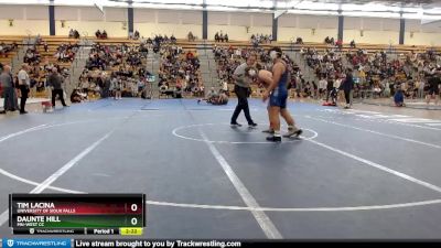 174 lbs Cons. Round 2 - Tim Lacina, University Of Sioux Falls vs Daunte Hill, MN-West CC