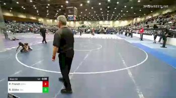 52 lbs Final - Parker French, Bear Cave vs Robert Gibbs, The Glasgow Wrestling Academy
