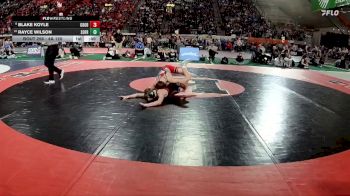 4A 120 lbs Cons. Round 2 - Rayce Wilson, South Fremont vs Blake Koyle, Gooding
