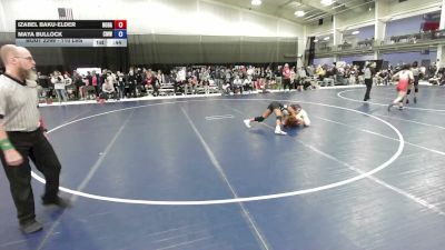 110 lbs Cons. Quarters - Izabel Baku-Elder, North Dakota vs Maya Bullock, Club Madison Wrestling