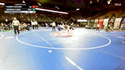165 Class 4 lbs Cons. Round 2 - Tanner Faulkner, Christian Brothers College vs Jeremiah Clines, Northwest