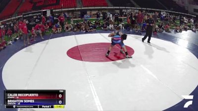 110 lbs Round 2 (8 Team) - Caleb Recopuerto, Hawaii vs Brighton Somes, Oregon