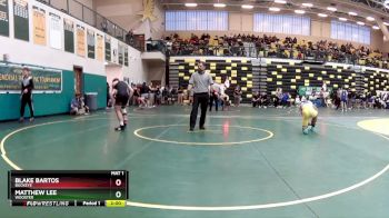 132 lbs Champ. Round 2 - Blake Bartos, BUCKEYE vs Matthew Lee, WOOSTER