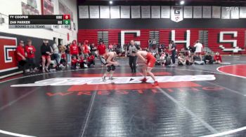 157 lbs Round 5 (12 Team) - Ty Cooper, Homedale vs Zan Parker, Buhl High School