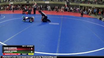 55 lbs Round 1 - Rosie Everman, Outlaw Wrestling Club vs Lennox Sather, St. Peter Saints