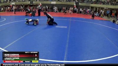 55 lbs Round 1 - Rosie Everman, Outlaw Wrestling Club vs Lennox Sather, St. Peter Saints