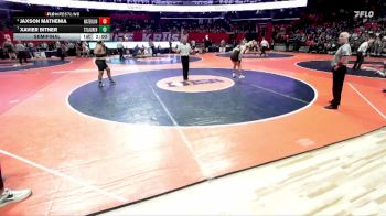 2A 215 lbs Semifinal - Jaxson Mathenia, Waterloo (H.S.) vs Xavier Bitner, Burbank (St. Laurence)