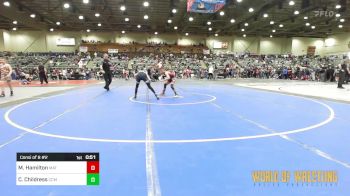 90 lbs Consi Of 8 #2 - Mercer Hamilton, Mat Demon Wrestling Club vs Calan Childress, Central Coast Most Wanted
