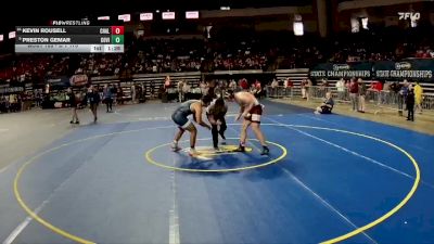 D 1 175 lbs Champ. Round 1 - Preston Gemar, Covington vs Kevin Rousell, Chalmette