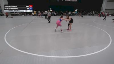 120.1-132 lbs Champ. Round 2 - Paisley Serrano, The Best Wrestler vs Adaline Shimek, Northeast Iowa Wrestling Club