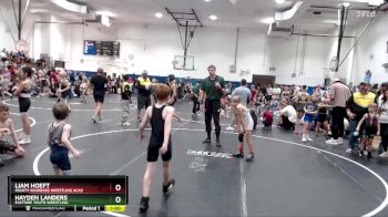 70 lbs Quarterfinal - Hayden Landers, Eastside Youth Wrestling vs Liam Hoeft, Mighty Warriors Wrestling Acad