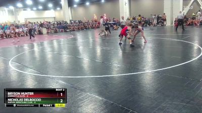 120 lbs Round 1 (10 Team) - Nicholas Delboccio, Naples Wrestling Club vs Bryson Hunter, Hawkstyle Elite