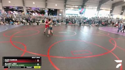 135 lbs Cons. Semi - Alex Garcia, Texas vs Elijah Lara, NXT Level Wrestling Academy