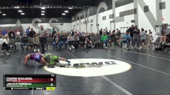 112 lbs 2nd Wrestleback (8 Team) - Cooper Schlaegel, Beast Mode vs Lincoln Robideau, Minions Black (GA)