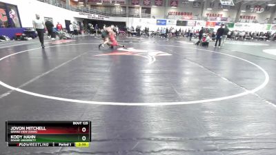 165 lbs Champ. Round 1 - Kody Hahn, Doane University vs Jovon Mitchell, Grand View (Iowa)