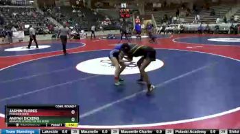 100 lbs Cons. Round 1 - Aniyah Dickens, Arkansas School For The Blind vs Jasmin Flores, Mountain Home