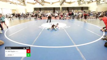 52-B lbs Quarterfinal - Anthony DeFilippis, Yale Street vs Levi Jones, Upper Perkiomen