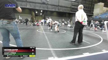 100 lbs Round 2 (10 Team) - Antonio Gauna, Kansas Warriors 1 vs Wyatt Strick, Untouchables