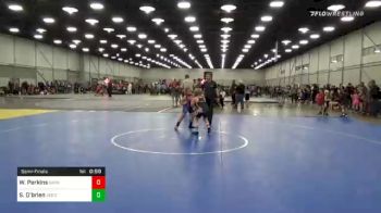 Semifinal - Weston Perkins, Dark Cloud Wrestling Club vs Sydney O'brien, Verdigris Youth Wrestling