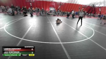 70 lbs Quarterfinal - Jace McReynolds, Mineral Point Wrestling Club vs Landon Dorshorst, Askren Wrestling