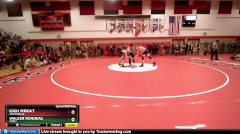 132 lbs Quarterfinal - Kash Wright, Goldendale vs Walker Rondeau, Forks
