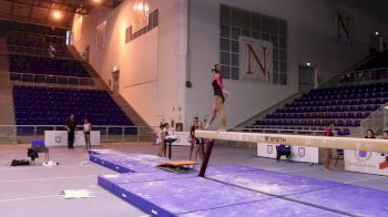 Flavia Saraiva(BRA), Partial Beam Routine, Training Day 2 - 2018 City of Jesolo Trophy