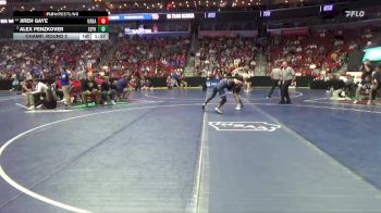 3A-157 lbs Champ. Round 2 - Alex Penzkover, Southeast Polk vs Jireh Gaye, Urbandale