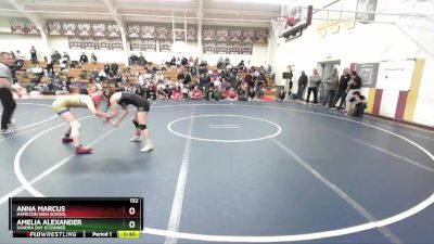 132 lbs Cons. Semi - Amelia Alexander, Sandra Day O`Conner vs Anna Marcus, Hamilton High School