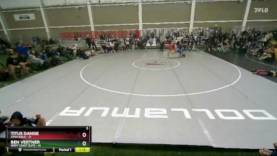 135 lbs Round 2 (4 Team) - Ben Vertner, West Coast Elite vs Titus Dansie, Utah Gold