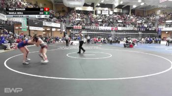 125 lbs Cons. Round 3 - Riley Mohler, Silver Lake HS vs Maela Neill, Eureka HS