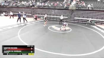 109 lbs Cons. Round 4 - Sawyer Richins, Lehi vs Hussein Al-Hamdani, Riverton