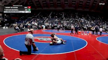 165-5A 1st Place Match - Robby De Haven, Woodward Academy vs Daylan Maxwell, Jackson County