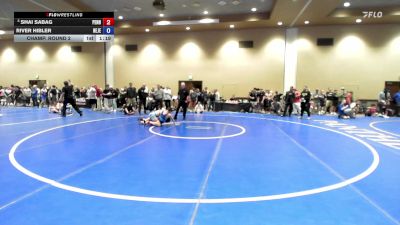 132 lbs Champ. Round 2 - Shai Sabag, Pennsylvania vs River Hibler, New Jersey