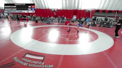 75 lbs Quarters - Mason Allen, Callan Wrestling Academy vs Beckett Rust, Thorn