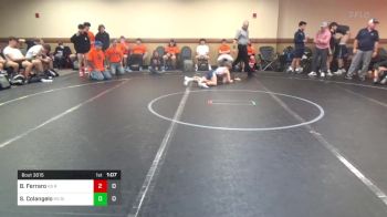 98 lbs Rr Rnd 2 - Bennett Ferraro, Team Round Up HS vs Salavatore Colangelo, Silent Victory HS