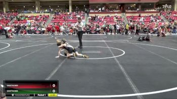 64 lbs Quarterfinal - Laython Smith, South Central Punisher Wrestli vs Charlotte Rader, Team Haysville Wrestling Club