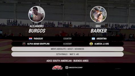 Eric Barker vs Alejandro Burgos 2025 ADCC South American Championship