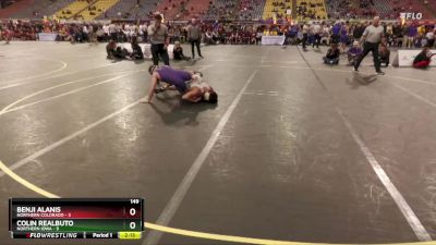 149 lbs Semis & 3rd Wb (16 Team) - Colin Realbuto, Northern Iowa vs Benji Alanis, Northern Colorado