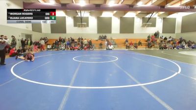 Girls 137 lbs Cons. Semi - Eliana Lucatero, Corning Girls vs Morgan Rogers, Chico Girls