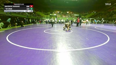 157 lbs Round Of 32 - Maceson Vasquez, Redwood -Visalia vs Jr Cruz, Clovis North