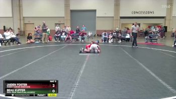 96-100 lbs Round 2 - Beau Kupfer, Irish Pride Wrestling Academy vs Jaiden Foster, Rabbit Turner Wrestling